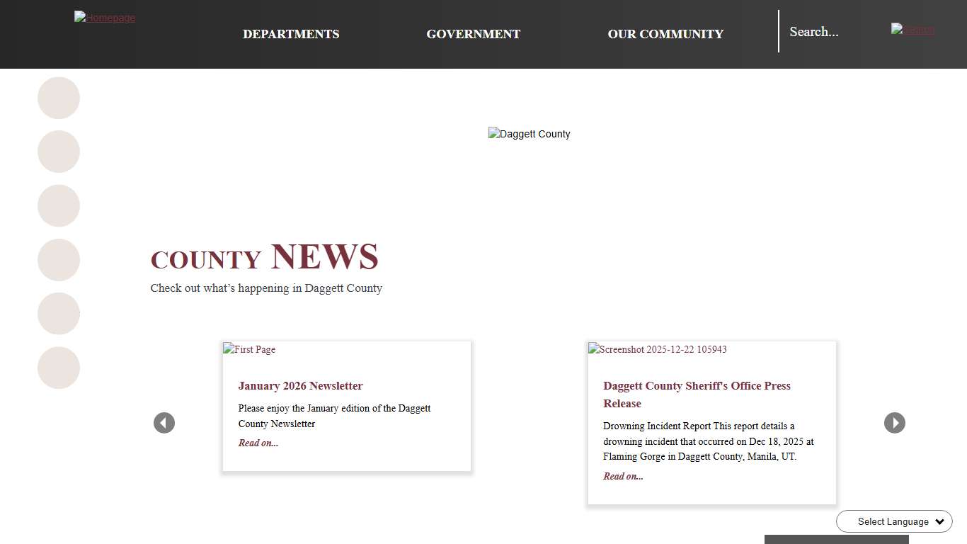 Daggett County, UT - Official Website Official Website