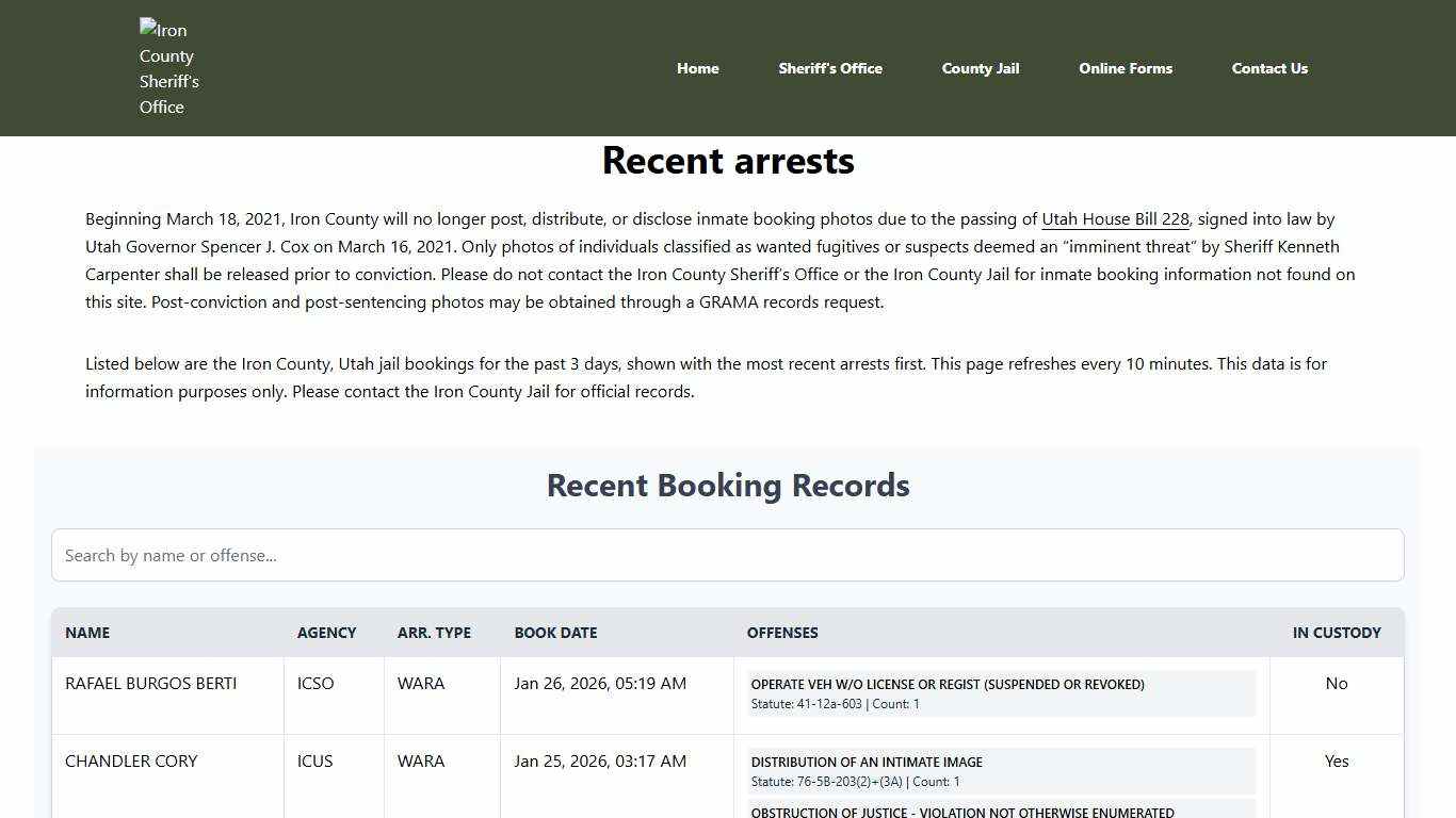 Iron County Sheriff's Office